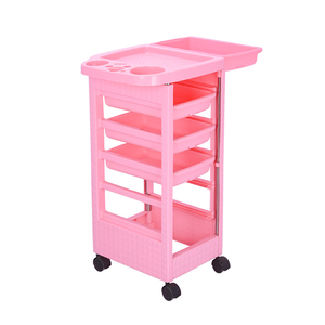 Carrito Rodante de Salón con 4 Cajones, Ruedas Giratorias de 360°, Diseño Moderno, Carrito de Belleza con Soporte para Herramientas para Uso Doméstico, Peluquería, Hotel - Product Image 3