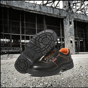 Comfortable Breathable Mid Cut <strong>Work</strong> Safety Shoes Steel Toe Design Anti-Smash Anti-Puncture New Leather for Summer Road <strong>Mate</strong> - Product Image 3