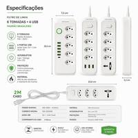 Prise intelligente personnalisée par les fabricants chinois, spéciale Brésil, avec 3/4/5/6 positions et 3 ports USB
