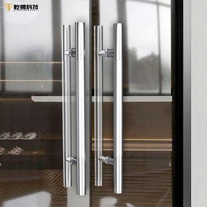 Thương mại cấp h-loại 304 thép không gỉ cửa kính xử lý hiện đại đánh bóng + satin kết thúc song phương Grip cho cửa kính nặng - Product Image 3