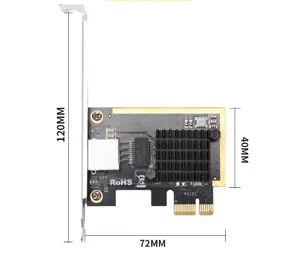 PCI Express X1 Interface to 2.5GbE RJ45 Ports Network Adapter for desktop