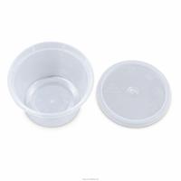 110ml 4oz Transparante PP Portiecup met deksel voor sauzen en afhaalmaaltijden, wegwerp sausbakje voor salade dressing, lekvrij