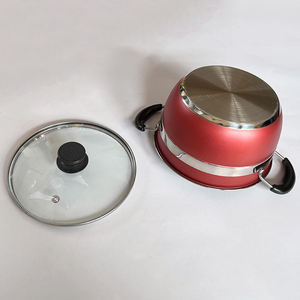 Batterie de cuisine 12 pièces en acier inoxydable pour cuisson à induction, comprenant poêle à frire, marmite à soupe, casserole à lait - Product Image 6