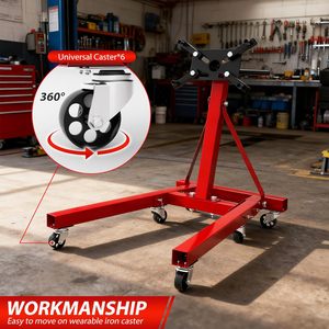 Soportes para Motores de Alta Resistencia para Mantenimiento de Motores, Capacidad de 2000 LBS, con Cabezal Giratorio de 360 Grados - Product Image 5