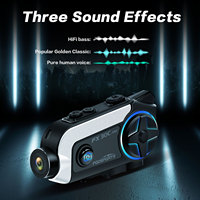 Casque sans fil pour moto Fodsport FX30C PRO 1000m 2Riders avec caméra 1080P et interphone Bluetooth