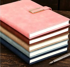 A4 A5 Custom Leather New Design Hardcover Logo Printing Magnetic Buckle <b>Notebook</b> for Business - Product Image 5