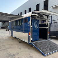 Remorque pour chevaux personnalisée de luxe 2HAL Overnighter avec lit, table à manger, salle de bain et espace de vie ADRs