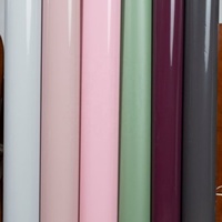 Rouleau de film PVC mat, brillant, grain de bois, marbre uni, pour la décoration intérieure, film de laminage PVC, film d'emballage sous vide