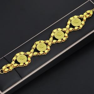 Bracelet chaîne de montre en laiton plaqué or 24 carats de luxe Jxx, bracelets à breloques tendance pour femmes - Product Image 5