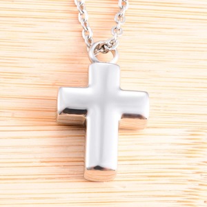 Collier pendentif croix en acier inoxydable pour urne à cendres avec conteneur, bijou commémoratif pour cendres, accessoires de crémation, cadeau - Product Image 4