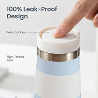 Termo Ecológico de Acero Inoxidable 304 de 500 ml, Botella Térmica Aislada de Doble Capa, Portátil, para Campismo y Senderismo al Aire Libre