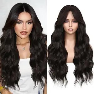 22 Inch Straight Balayage <b>Synthetic</b> <b>Wig</b> Long Heat Resistant Luxury <b>Wig</b> 175/190/220g Weight Options - Product Image 6