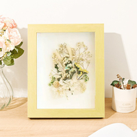 Cadre en bois naturel profond pour fleurs séchées, boîte à ombre 3D, vitrine, cadre creux, décoration murale ou de table