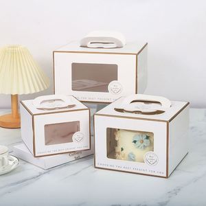 Caja de Cartón Resistente para Pastel de Cumpleaños, Apta para Alimentos, Portátil, con Acabado Mate y Protección UV, 4/6/8/10/12 Pulgadas - Product Image 4