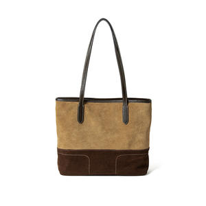 Bolso Tote de Cuero Vacuno Versátil de Alta Calidad para Mujer 2025, Bolso de Gran Capacidad con Cierre de Cremallera - Product Image 3