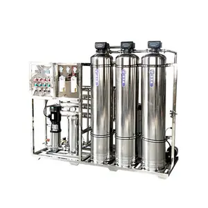 Fornecimento de fábrica 1000L/H 2000L/H 3000L/H Carcaça de aço Inoxidável Sistema de Tratamento de Água por Osmose Reversa Filtro de Água para Bebidas RO