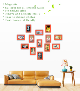 Marco de fotos de PVC para el hogar y la <span class=keywords><strong>nevera</strong></span>, soporte magnético de impresión personalizada, colorido - Product Image 5
