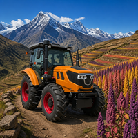 Tracteur agricole à roues 4x4 Gallant 100 CV avec cabine climatisée, système hydraulique robuste, levage haute performance et démarreur électrique Pro Now