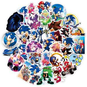 Pack of 100 Sonic Stickers, sticky decals