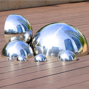 Escultura de Metal para decoración de fábrica, Media bola, acero inoxidable 304 - Product Image 4