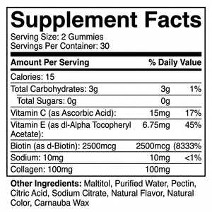 Gomitas Blanqueadoras de Piel OEM ODM, 60 Unidades, 100 mg de Vitamina C y E, Suplemento Dietético Antioxidante para una Piel Radiante - Product Image 6