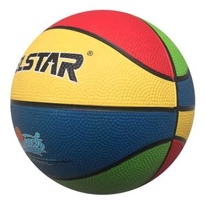 Heißer Verkauf bunter Basketball mit flachem Kanal Gummi basketball ball für <span class=keywords><strong>Mini</strong></span>-Basketball Größe 3 für Kinder - Product Image 4