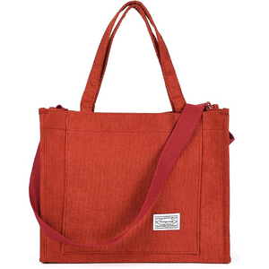 Sac de shopping à fermeture éclair pour femme, échantillon gratuit, avec poignée, en coton, grand sac à main, sac de plage, sac fourre-tout en toile imperméable - Product Image 3