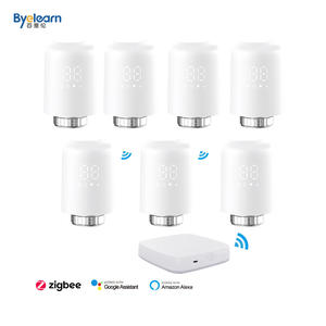 Vanne <span class=keywords><strong>thermostatique</strong></span> de radiateur numérique <span class=keywords><strong>Alexa</strong></span> et Google Assistant App Control Temperature - Product Image 1