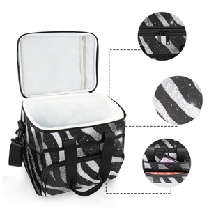 Sac à déjeuner isotherme grand format à imprimé floral, best-seller, pour pique-nique, plage, réutilisable - Product Image 4