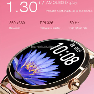 Reloj Inteligente NFC de Lujo <span class=keywords><strong>para</strong></span> <span class=keywords><strong>Mujer</strong></span> 2024, Resistente al Agua IP67, con Correa, Monitor de Sueño, Control de Música, Dorado, Resistente, Nuevo, <span class=keywords><strong>10</strong></span>+ - Product Image 3