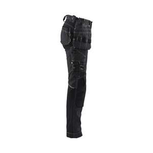 BLAKLADER - 713013709900C38 Women’s craftsman <b>trousers</b> with stretch <b>Black</b> - EAN 7330509857953 WORK <b>TROUSERS</b> <b>CARGO</b> WORK <b>TROUSERS</b> - Product Image 4