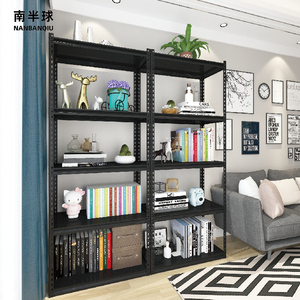 Estante y estante de exhibición sin pernos negros de gran oferta, estantes de Metal para almacenamiento en sala de estar - Product Image 4