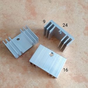 ฮีทซิงค์อะลูมิเนียม To220 ขนาด 24x9x16 มม. สำหรับตัวควบคุมสามขั้ว Scr Mosfet 7805 7812 - Product Image 1
