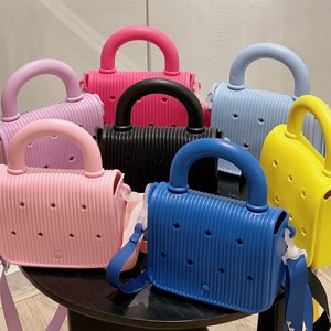 New Minimalist Cute Korean Style Crossbody Bag Premium EVA Hole <b>Small</b> Square Tote Waterproof Beach Grocery <b>Handbag</b> - Product Image 2