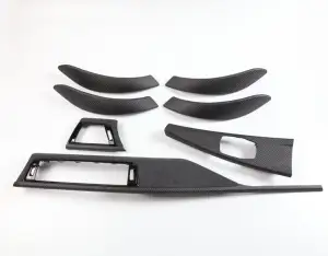 Car Dashboard Cover Carbon Fibre Sticker ABS Interior Strips Compatible  with BMW 3 Series 4 Series F30 F31 F34 3GT F32 F33 F36 Accessories