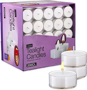Luces de té de 8 horas de largo, velas nocturnas quemadas, sin perfume, luz de noche, 50/100/600 - Product Image 6