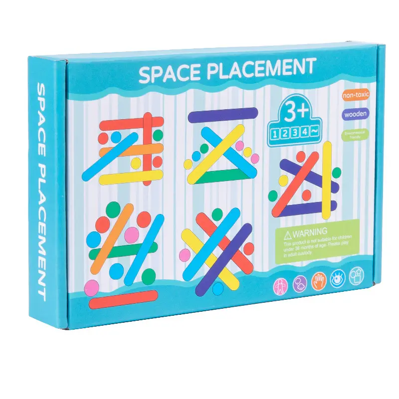 子供のパズルの色認識マッチングジグソービルディングブロックおもちゃ赤ちゃん幼児教育啓発ビルディングブロック