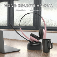 Scorpion Wireless untuk Headset Mono 5.3 Kontrol Suara Satu Sisi ENC Peredam Kebisingan Nyaman Dipakai Panggilan HD untuk Bisnis