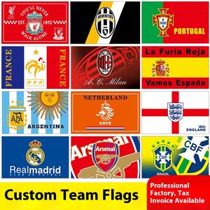 Флаги футбольного клуба 90*150 для болельщиков на Кубок мира, флаги футбольных команд для фанатов в США и Мексике, товары для болельщиков - Product Image 2
