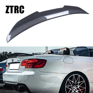 For 3 Series E93 Convertible/E93 M3 PSM Real Style Carbon Fiber <b>Rear</b> <b>Spoiler</b> Trunk Wing 2006-2013 - Product Image 1