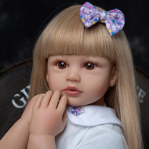Poupées Reborn <span class=keywords><strong>de</strong></span> 60 cm avec corps en tissu et membres en vinyle <span class=keywords><strong>de</strong></span> silicone, poupées Reborn en silicone <span class=keywords><strong>de</strong></span> 24 pouces pour les filles, jouets - Product Image 3