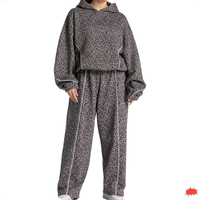 Ensemble de yoga sans couture pour femme, imprimé léopard, séchage rapide, pour le sport, le Pilates, la course et l'entraînement