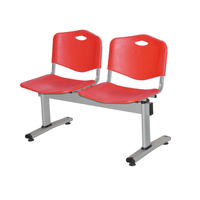 Aéroport hôpital boutique réception publique 5 4 3 2 places plastique et acier banc d'attente chaise de gang vente directe d'usine