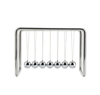 Métal Newton Berceau Balles D'équilibre Magique Science Physique Argent Plaqué Newton Pendule pour Bureau Décoration Réduction Du Stress Jouets