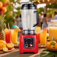 Blender multifonctionnel 6L avec lames en acier inoxydable, haute puissance, robuste, pour usage domestique, camping-car et voiture