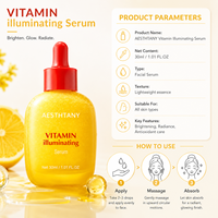 Sérum Coréen AESTHTANY pour Soins de la Peau, Collagène, Acide Hyaluronique, Nicotinamide, Vitamine C et E, Éclaircissant Anti-Taches, Anti-Âge