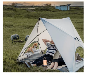 <span class=keywords><strong>Tenda</strong></span> da Spiaggia Parasole UPF 50+ Facile da Montare, Gazebo a Telaio a Forma di A, Impermeabile, Leggera, per 1-2 Persone, <span class=keywords><strong>Tenda</strong></span> Ombreggiante da Spiaggia per Escursioni - Product Image 2