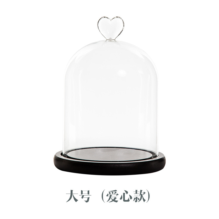 Зачарованные декоративные консервированные розы стеклянный купол с деревянной основой и светодиодной подсветкой