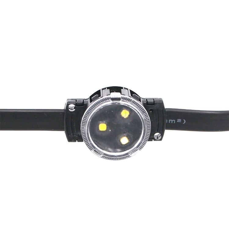 Outdoor IP68 Waterproof LED Pixel Light String 10.27 Square Circuit Copper 30mm 12V Rgb for Outdoor Decorations