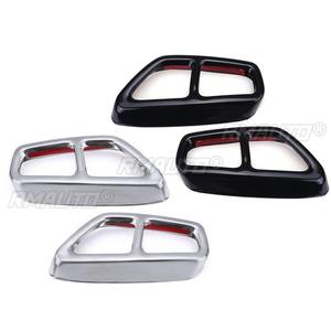 Par de Cubiertas Decorativas para Tubo de Escape Trasero Doble para BMW Serie 5 G30 G31 2017 2018, Estilo Cromado, Pieza Exterior - Product Image 3